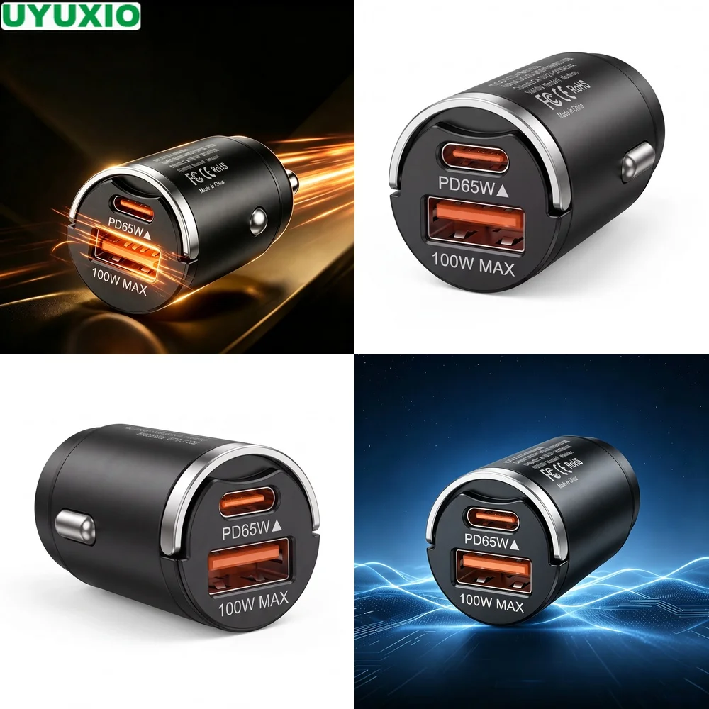 carregador-de-carro-de-alta-potencia-165w-com-design-embutido-em-liga-de-zinco-e-saidas-usb-c-de-65w-e-usb-a-de-100w-para-telefones-tablets-e-laptops