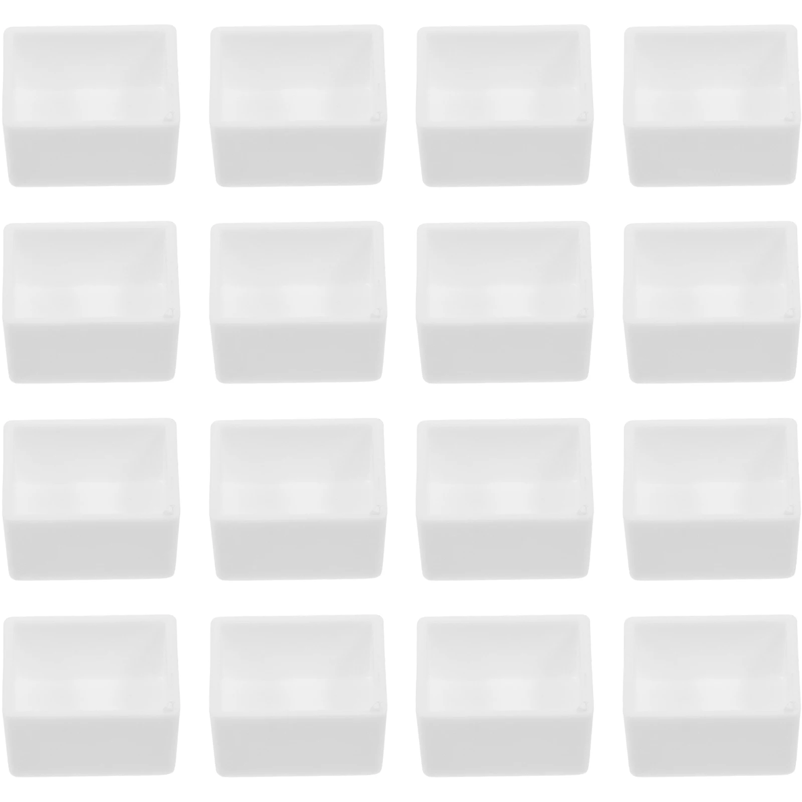 

12 Pcs Paint Pans Watercolor Plastic Half Boxes Portable Travel Painting Half Paint Pan Set Supplies White Storage