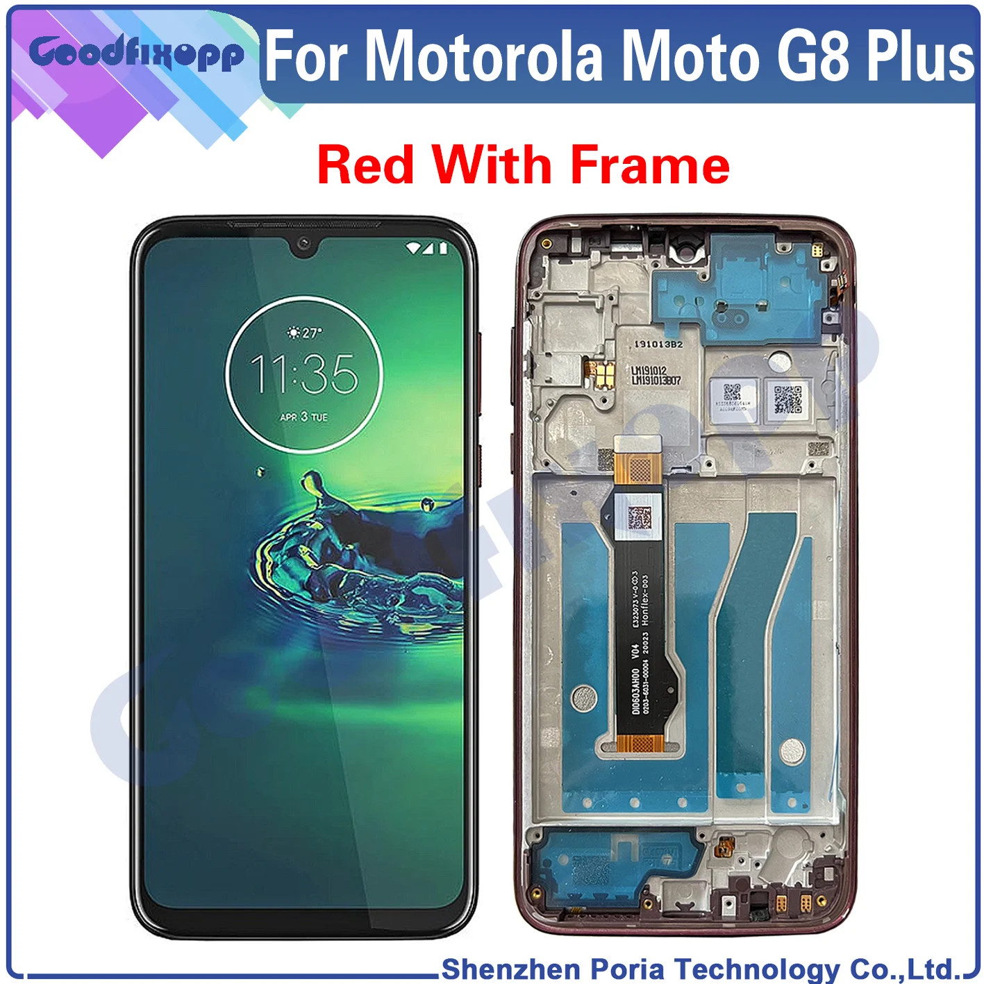 For Motorola Moto G8 Plus XT2019 XT2019-2 LCD Display Touch Screen Digitizer Assembly For Moto G8Plus Screen Replacement