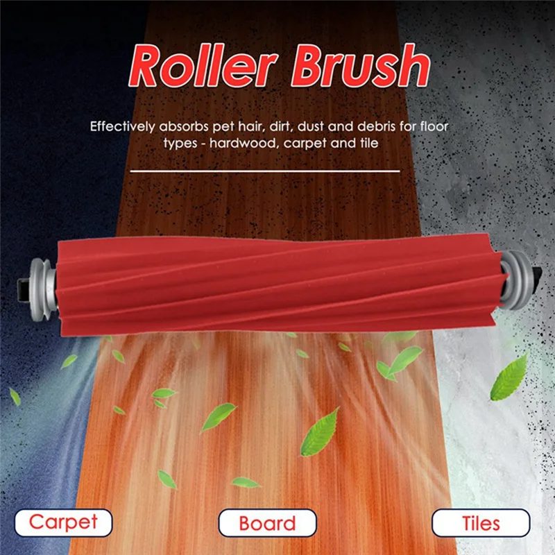 26 Buah Kit Pengganti untuk Roborock QV 35A/QR 598/QR 798 dengan Sikat Sisi Utama, Filter HEPA, dan Kantong Debu