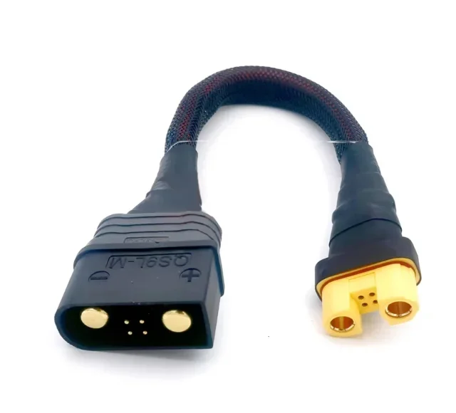 

QS9L-M QS9L Male Plug to AS150U Female Connector for RC Plant Agriculture Lipo Battery Balance Charger Adapter Cable