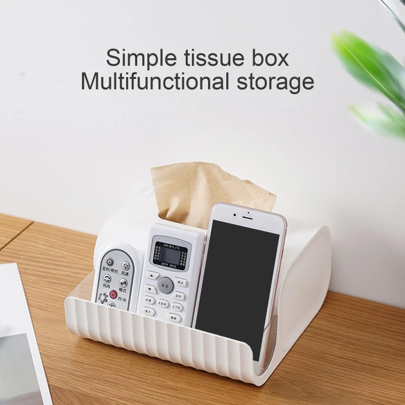 

Tissue Storage Box Napkin Dispenser Holder Remote Control Mobile Phone Holders for Home Bedroom Office Kitchen Accessories