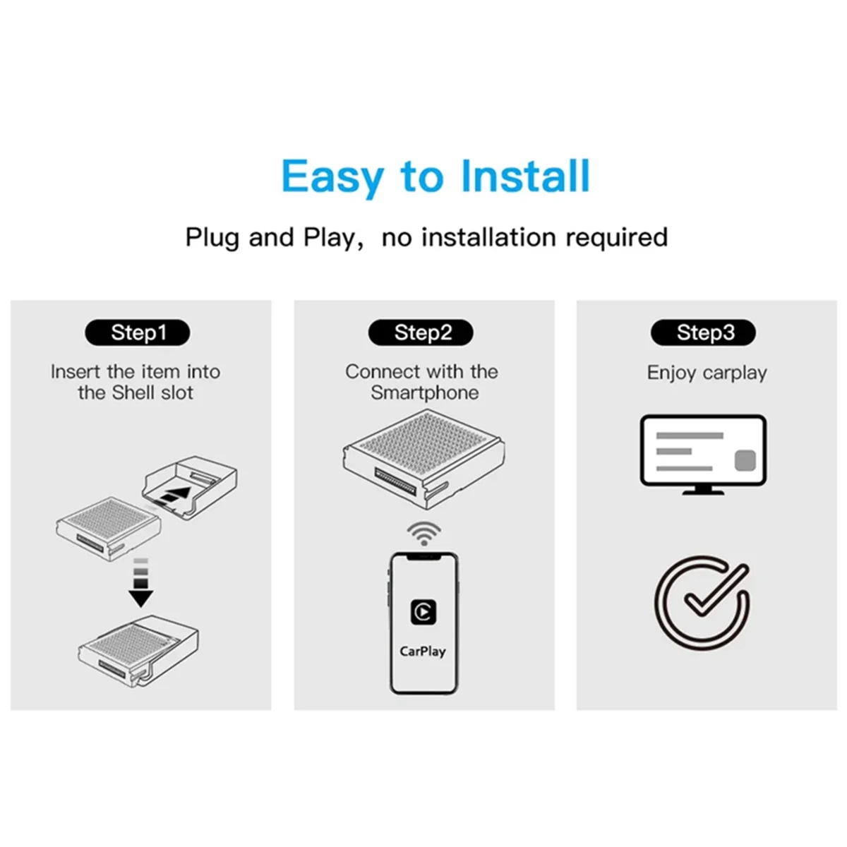 

Wireless Carplay Android Auto for Mercedes Benz A B C E CLA GLA GLK ML Cl Becker Module NTG4.5 System