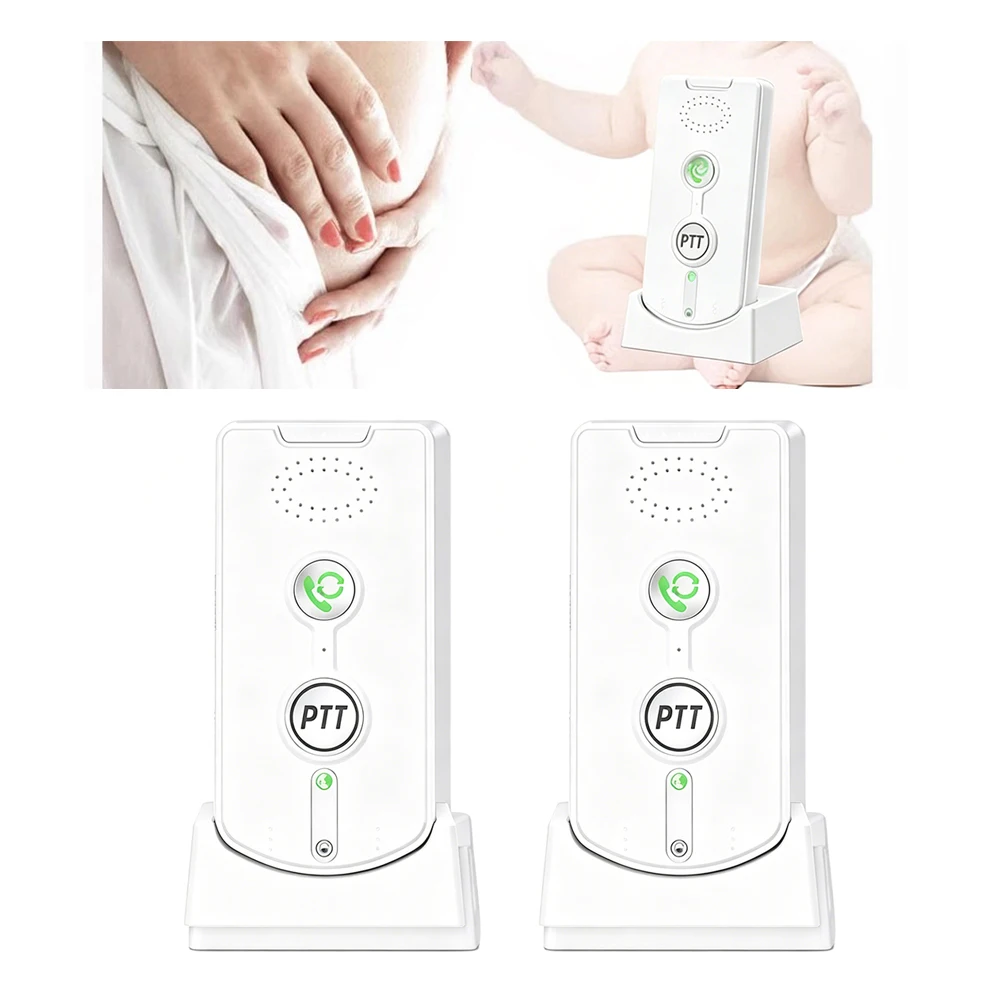 Two-Way Wireless Intercom Doorbell Featuring Visual Intercom Lights and Real-Time Battery Status Display for Awareness