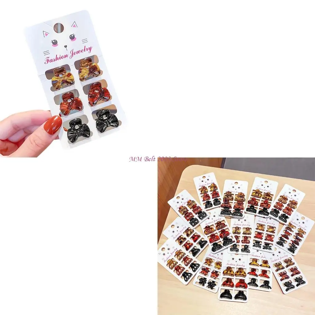 

49ME 6 шт./компл. шикарные леопардовые заколки для волос с когтями для стильного образа