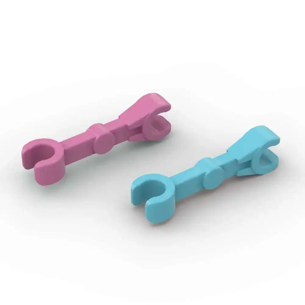 MOC 10PCS Part Bricks 59230 Arm Straight Vertical Building Blocks Set Mechanical Grip With Clip Particle Toys Birthday Kid Gifts
