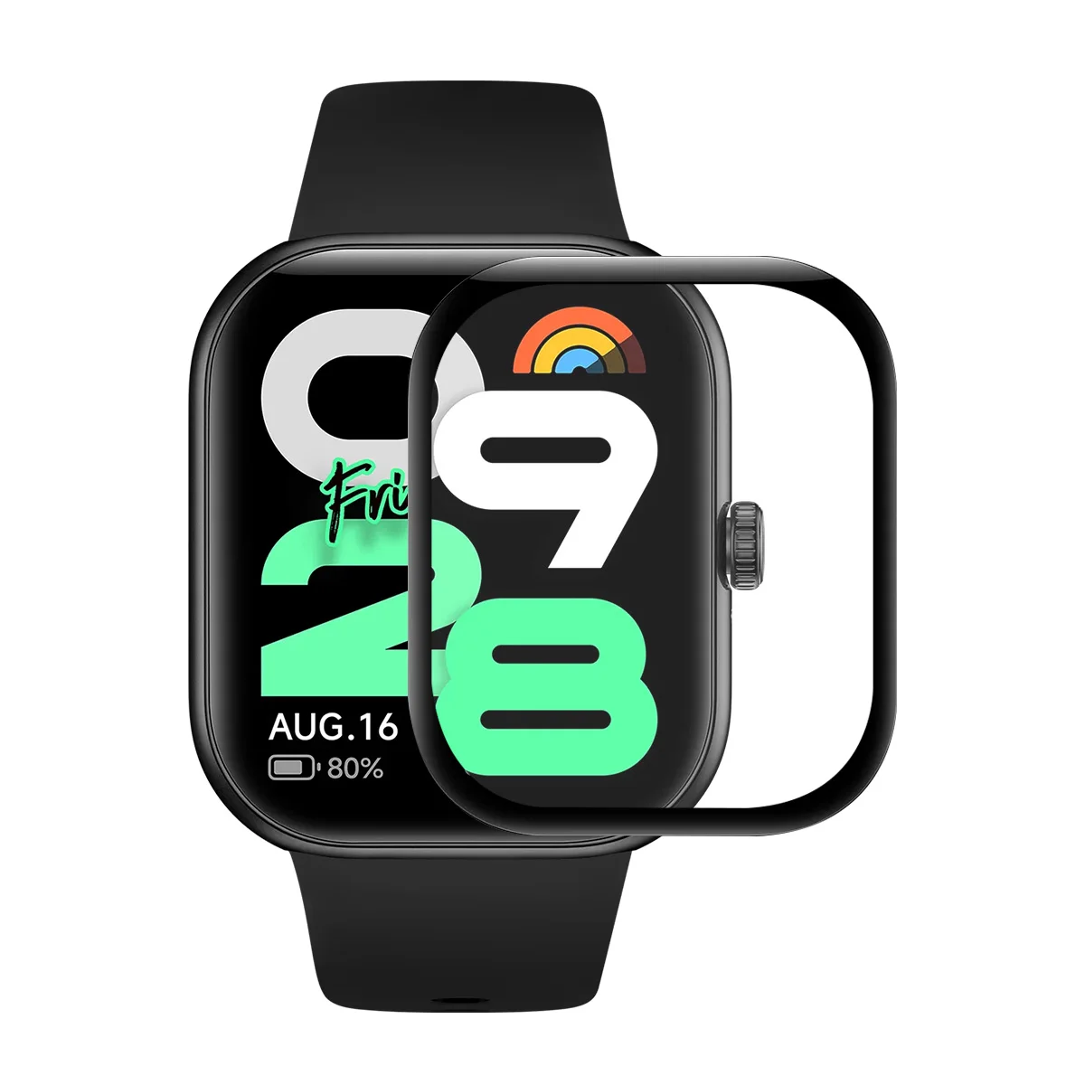 

Для Xiaomi Redmi Watch Move Защитная пленка для экрана 3D изогнутый ПК + ультра прозрачная пленка из ПММА - прозрачная