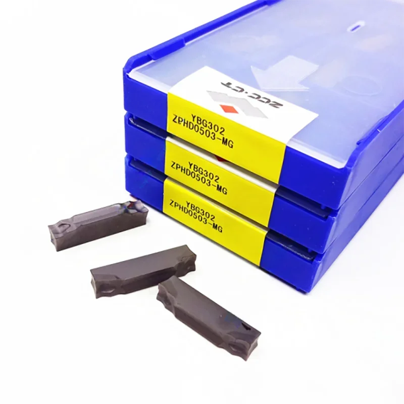 ZCC CT Original Genuine Lot ZPGD0402-MG Carbide Inserts Parting Grooving Tools ZPGD0402 MG CNC Cutting Lathe Blades