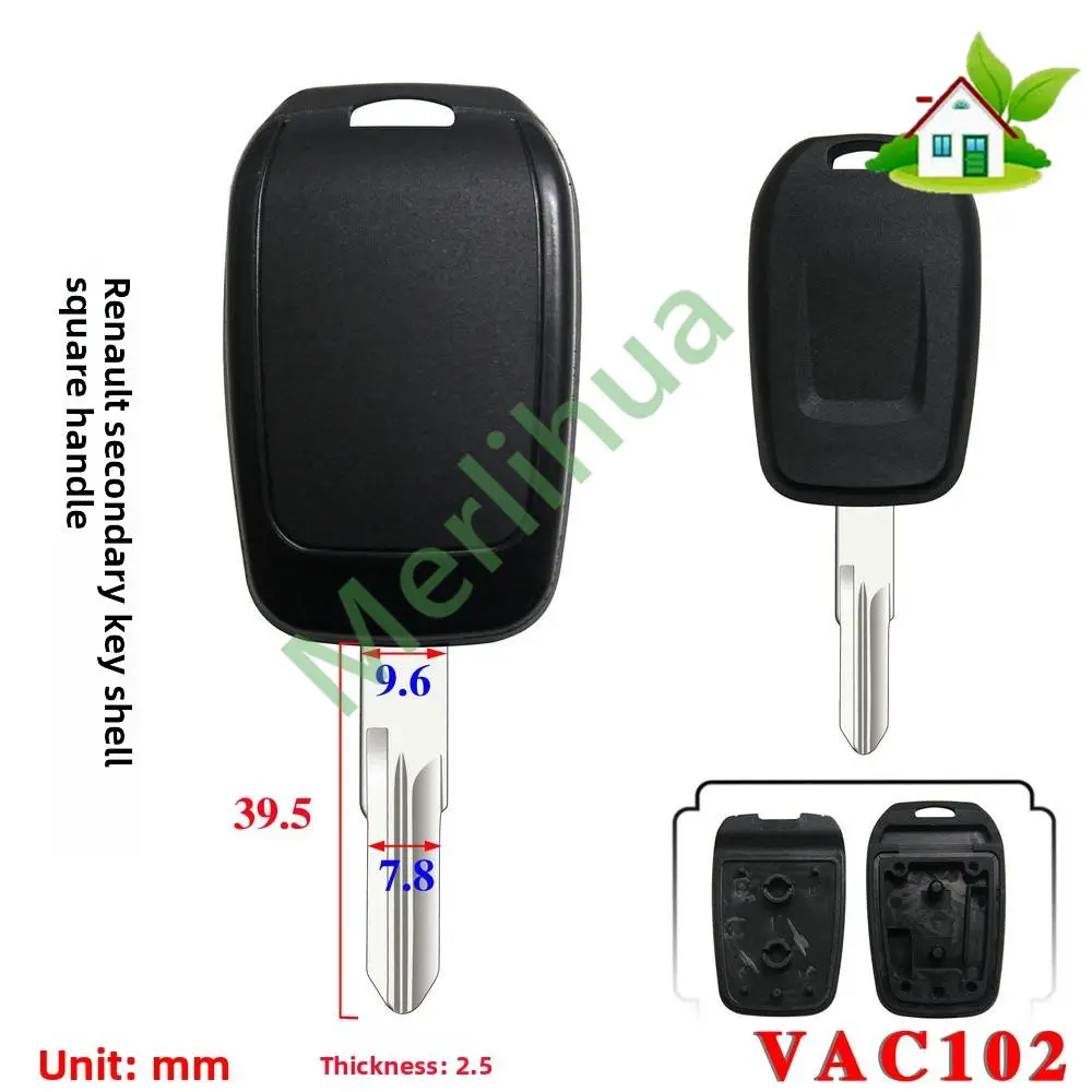 

Compatible with Renault Spare Key Shell (Square Handle, VAC102), Metal Key, Remote Key, and Remote Key Shell