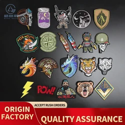 Custom Patches Iron on Embroidered No Minimum Patch Custom Badges Hot Patches for Clothing Fashion Embroidery Jacket