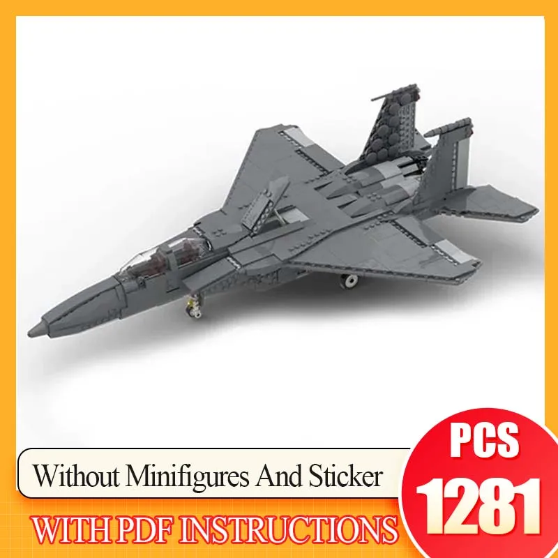 F-15E 스트라이크 이글 전투기 모형 블록 군사 모델 기술 모듈 블록 선물 장난감 어린이 DIY 세트 조립