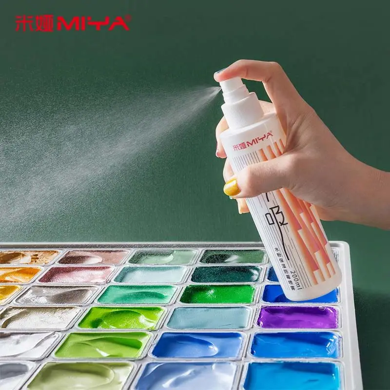 MIYA Paint Moisturizing Spray 100ml/200ml Large Spray Bottle Type Professional Tool for Art Students Cleaning Mildew-proof