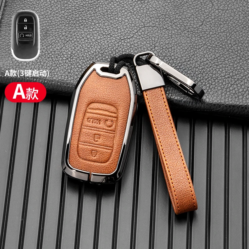 

Car Key Case Cover Key Bag for Honda Civic Accord Vezel 2022 Accessories Car-Styling Holder Shell Keychain Protection