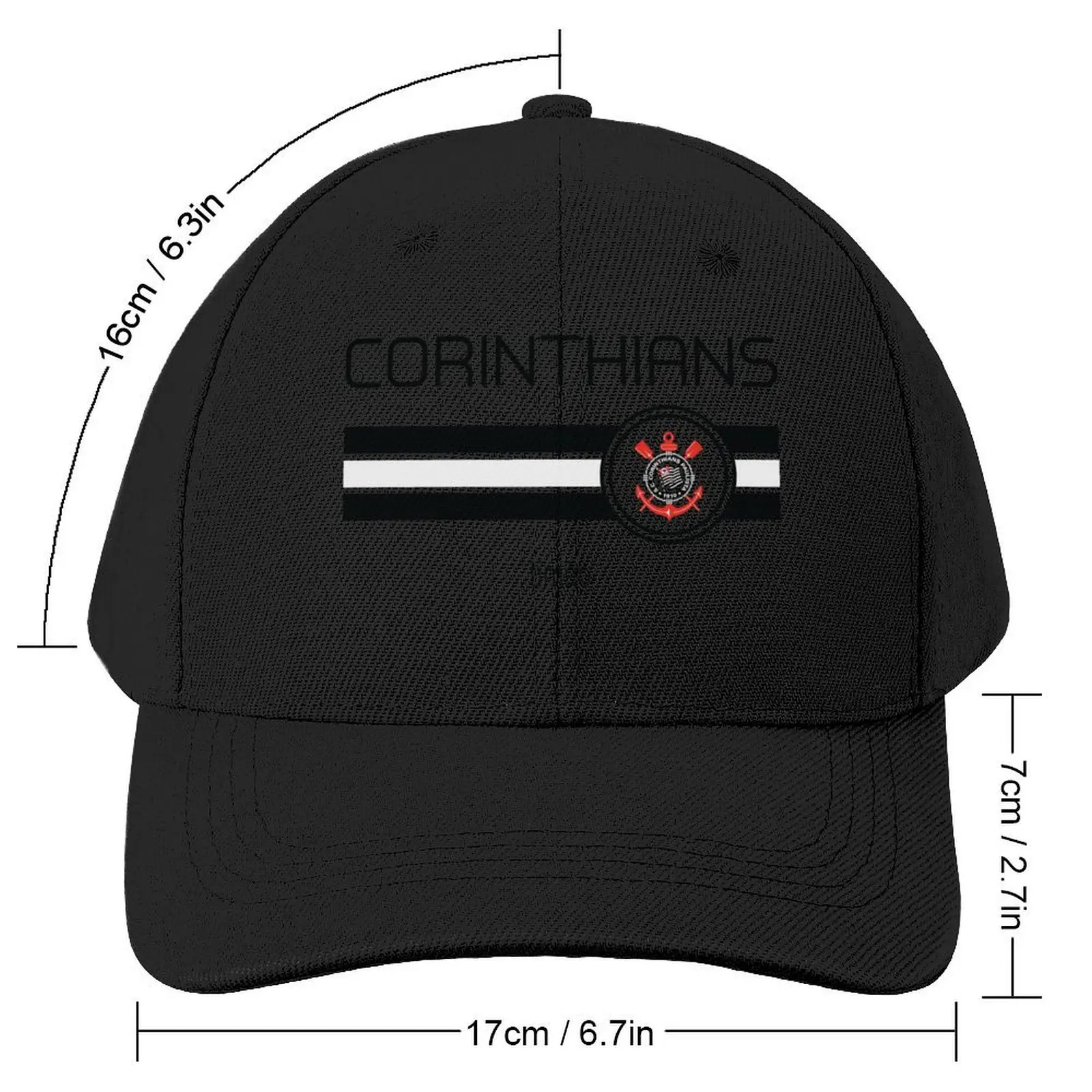 Serie A - Corinthians (Away White) Baseball Cap Military Cap Man Fluffy Hat Trucker Hat Men's Women's