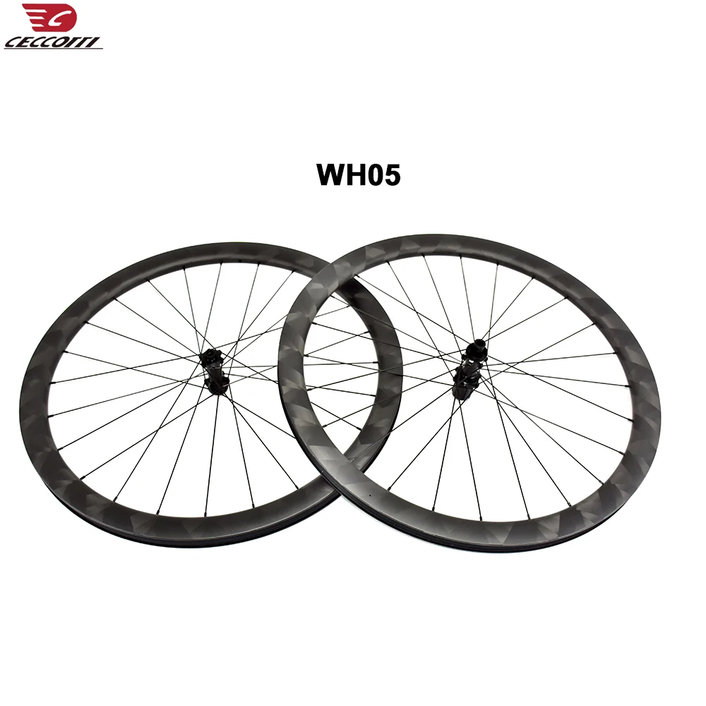 CECCOTTI Butteffly pattern Carbon Ring Clincher tires Disc Brake wheelset Fit Shimano 9 10 11 12 speed