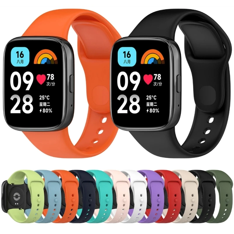 Bands For Redmi Watch3 Lite Active Replacement Wristbands Accessory Colourful Silicone Bracelets Quick Release Strap 95AF