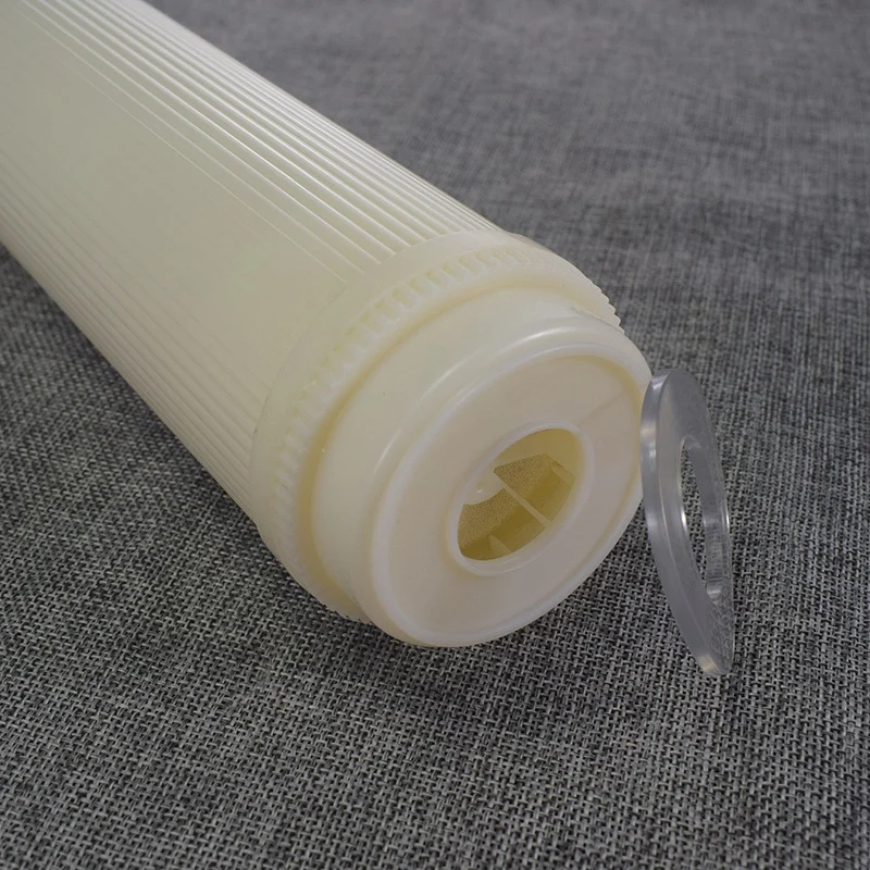 ขายใหญ่ 2PCS 10 นิ้วแบนประเภท UF Hollow Fiber Ultrafilteration Membranes กรอง 0.01 ไมโครเมตรสูงเมมเบรน UF แห้ง