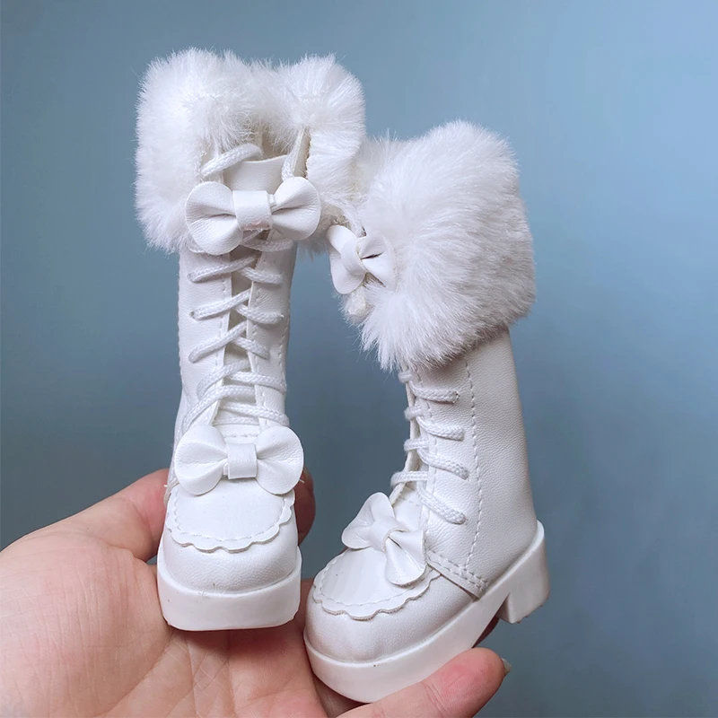 45cm BJD Doll Shoes Long Boots Work Dress Boots Snow Boots 1/4 BJD Doll Accessories Socks Sports Shoes Leather Material Gifts