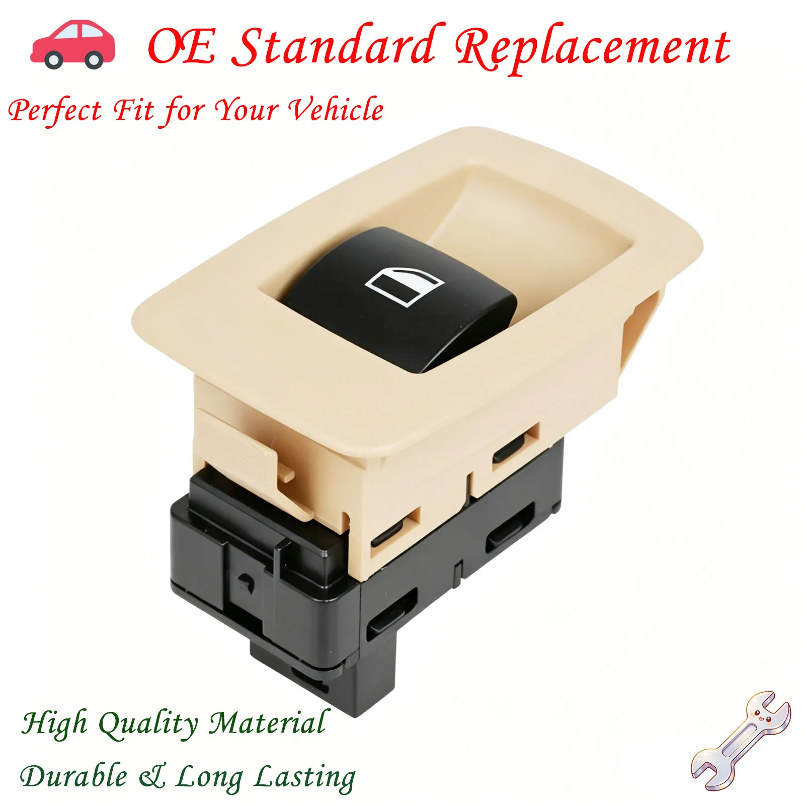 

Suitable for BMW 5 Series 520i, 523i, 530i, 535d, 540i, 545i, 550i, M5 E60, E61 door window lift switch 61316951956, 61316940313
