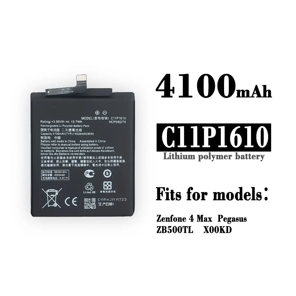 C11P1610 Battery For ASUS Zenfone 4 Max Pegasus 4A ZB500TL X00KD 5.0