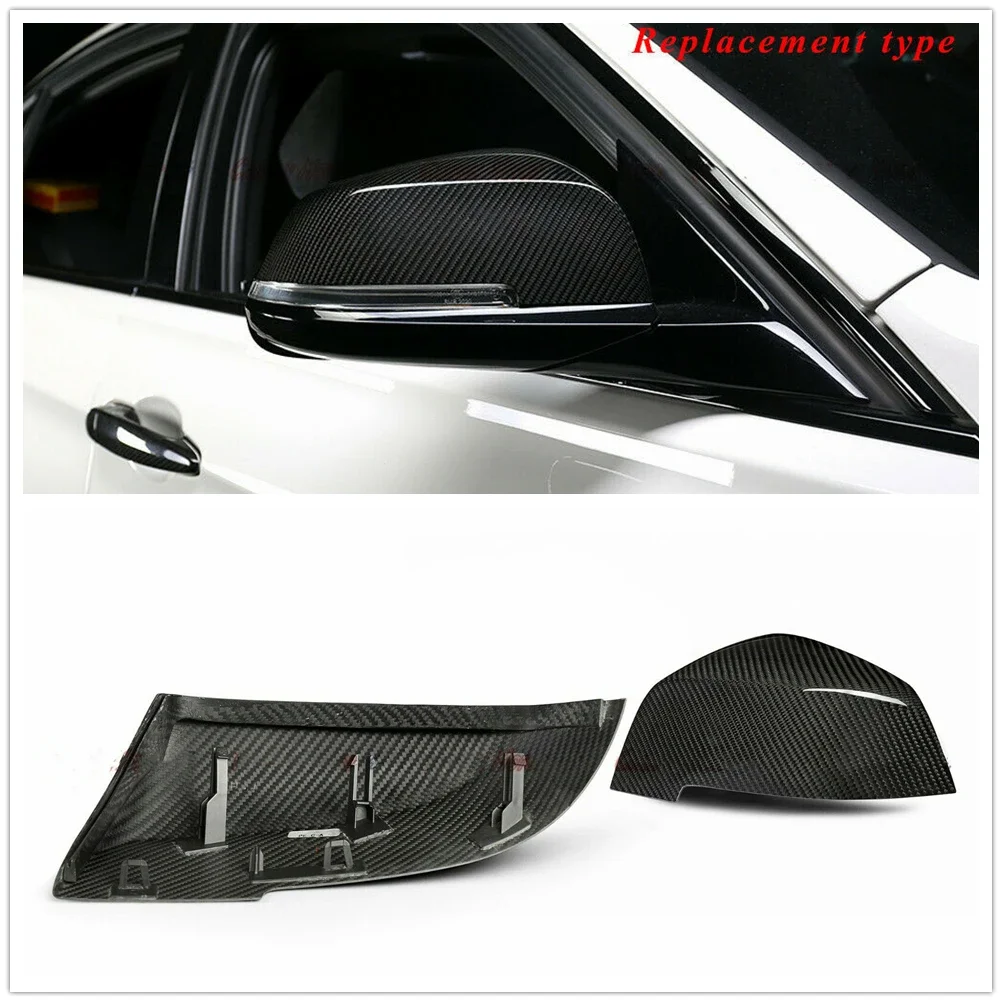 

New！Dry Carbon Fiber Mirror Cover For BMW 1 2 3 4 Series F20 F21 F22 F87 M2 F32 F33 X1 E84 GT 3GT F34 2013-2018 Rear View Cap Sh