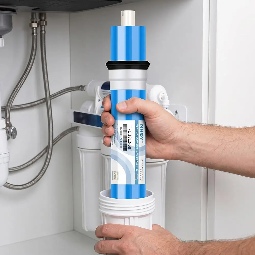 1812 RO Membrane 75GPD Reverse Osmosis Filter Cartridge Universal Replacement Element For Household Purifier Pool Filtration Use