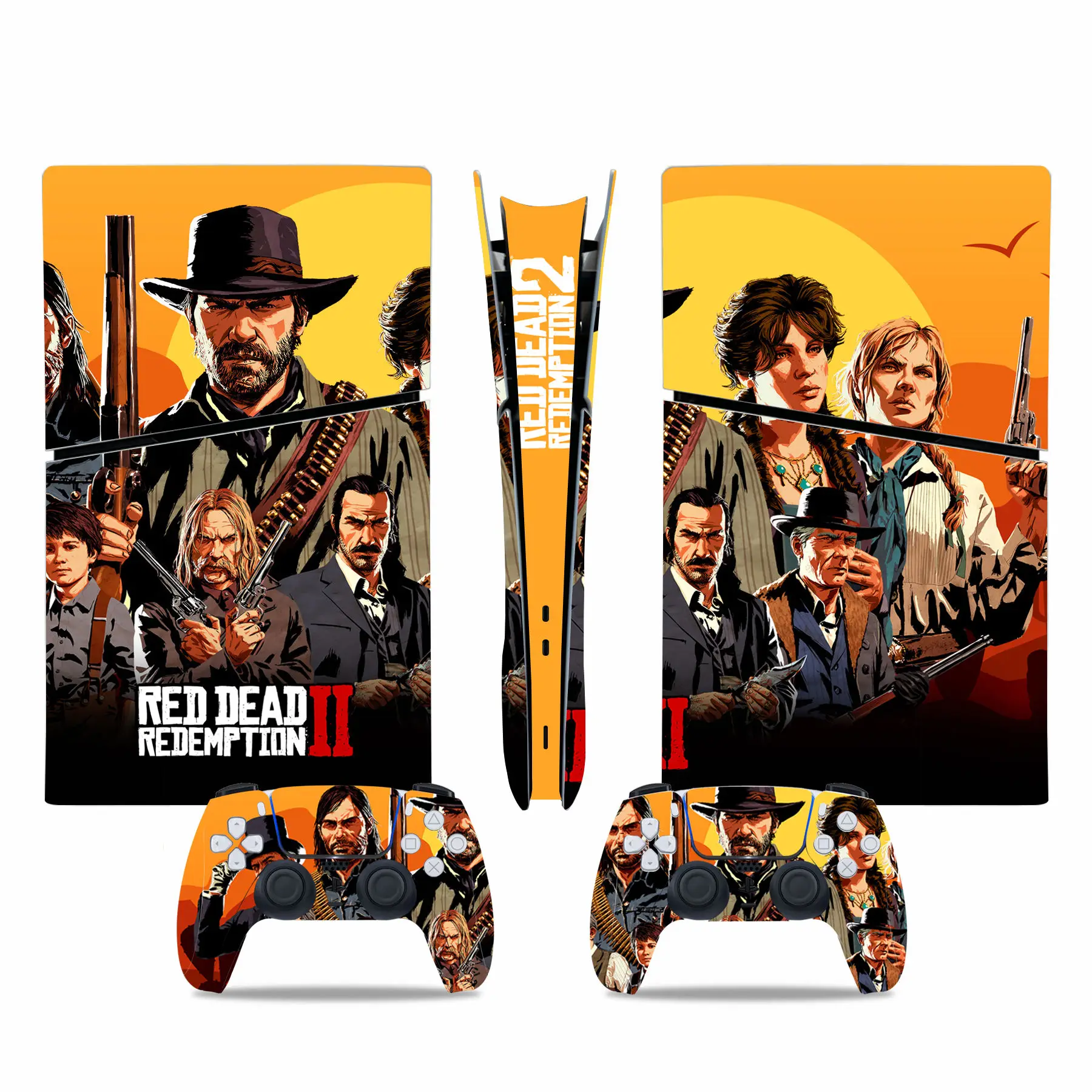 Red Dead Redemption 2 FOR PS5 Slim Digital Skin Sticker Decal Cover for Console and 2 Controllers New PS5 Slim digita Skin Vinyl