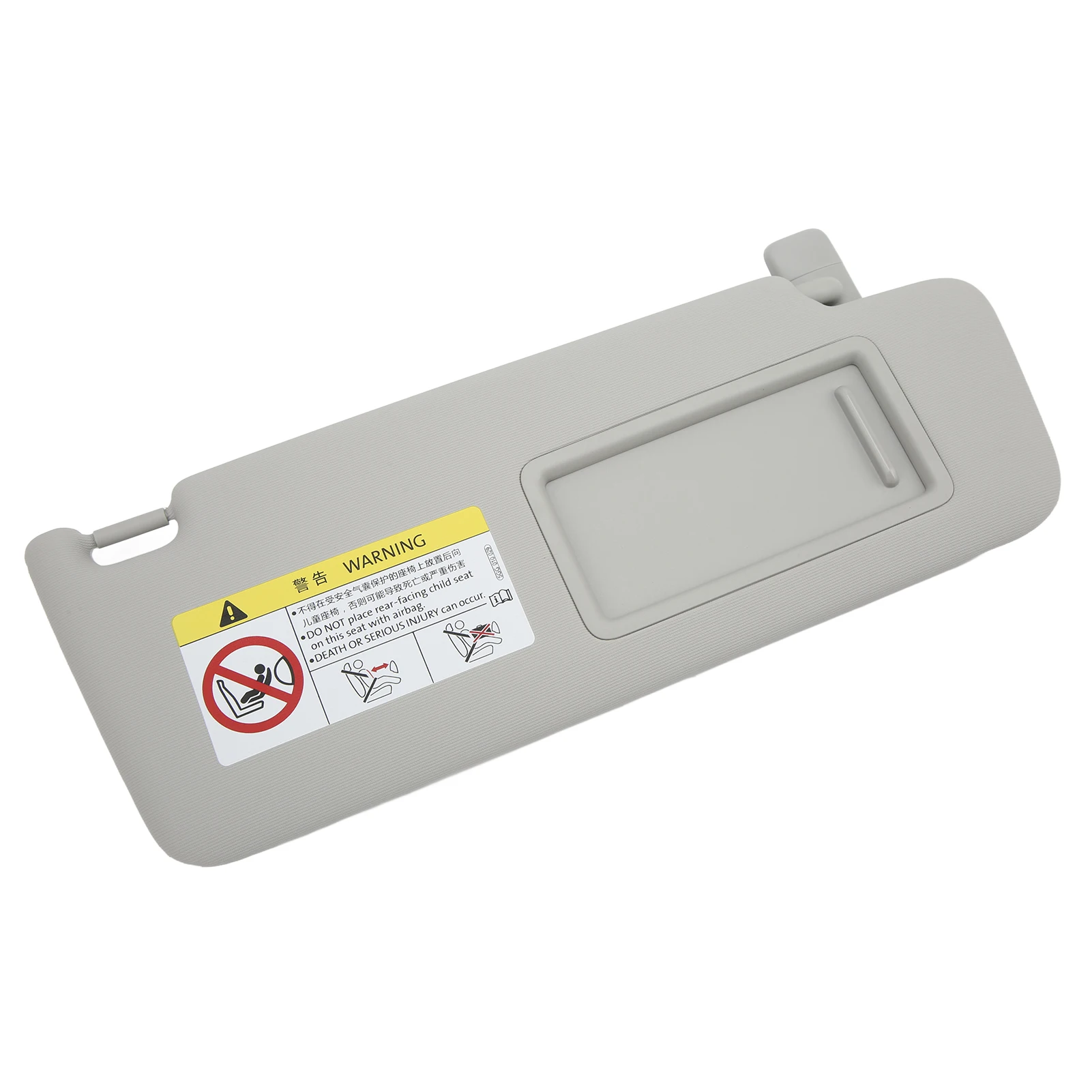 Car Front Inner Sun Visor Right 5GG857552 Gray ABS Plastic Cloth Replacement for MK7 2014‑2017