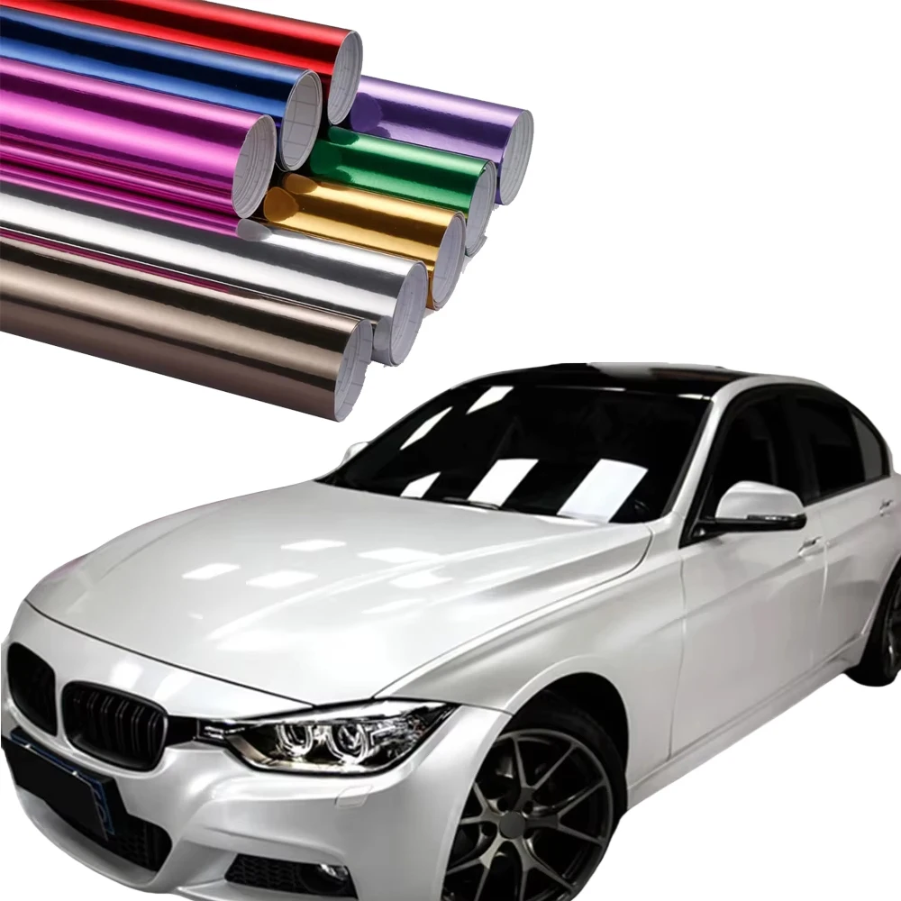 

10/30x100cm Car Mirror Chrome Vinyl Wrap Film Stickers Decals DIY Car Decoration Protective Wrapping Film Auto Accessories
