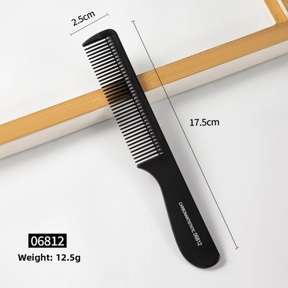 New Black Flattop Hair Cutting Comb Wide Tooth Double-sided Hair Comb Anti-static Heat Resistant Hairdressing Comb Hairdresser