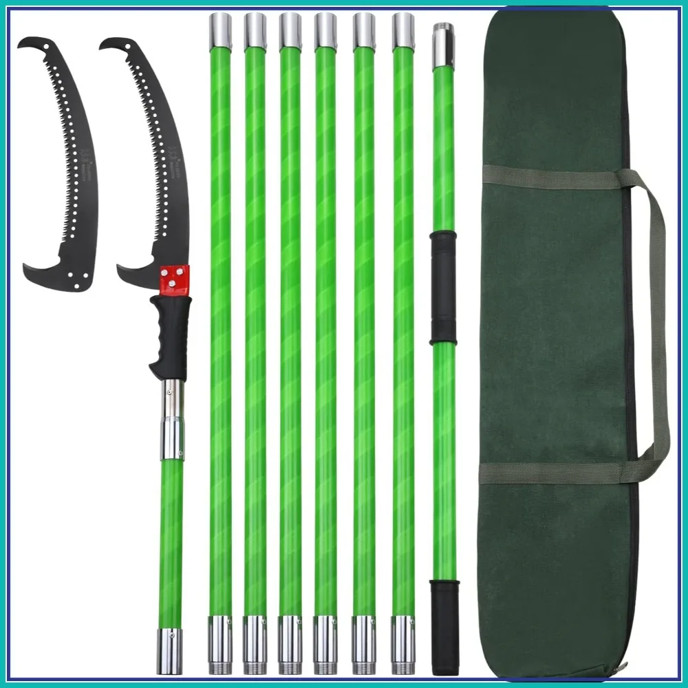 

27 Feet Extendable Tree Pole Pruner Manual Branches Trimmer Garden Tools Loppers Hand Saws