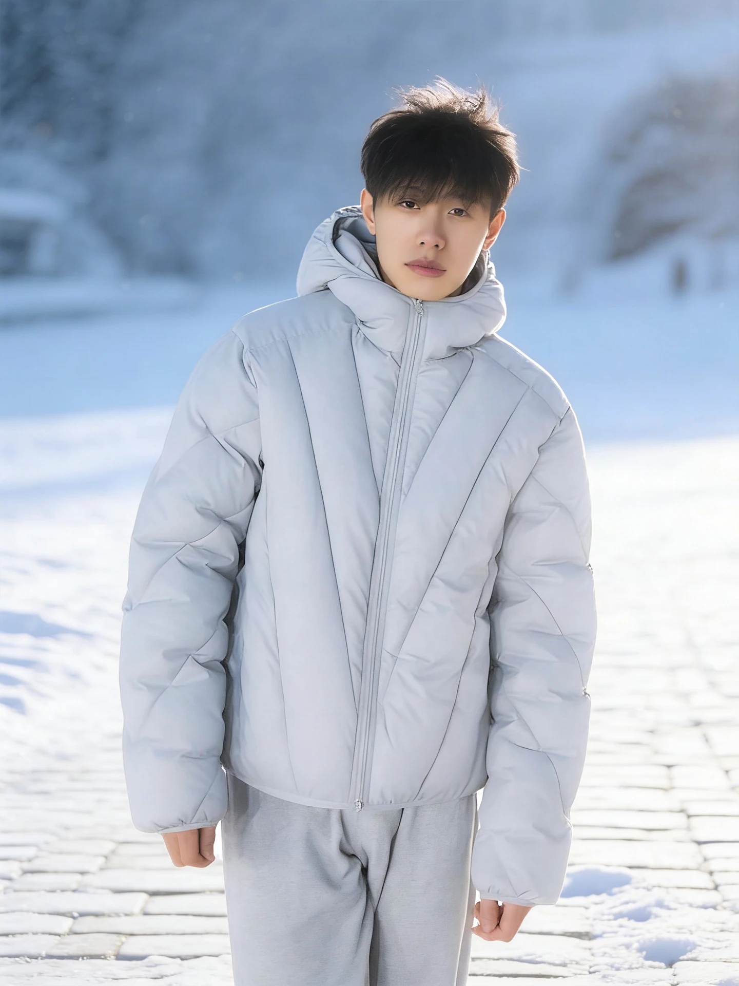 Men's Hooded Down J… - image