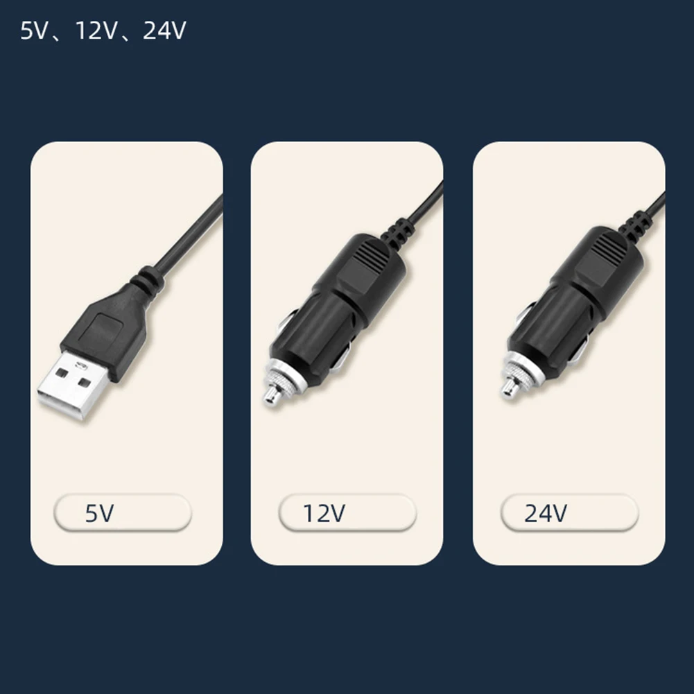 مروحة كهربائية للسيارة 12/24 فولت، شاحنة كبيرة، واجهة USB للسيارة، تكييف الهواء، مروحة صغيرة، حماية سلامة الشبكة المشفرة