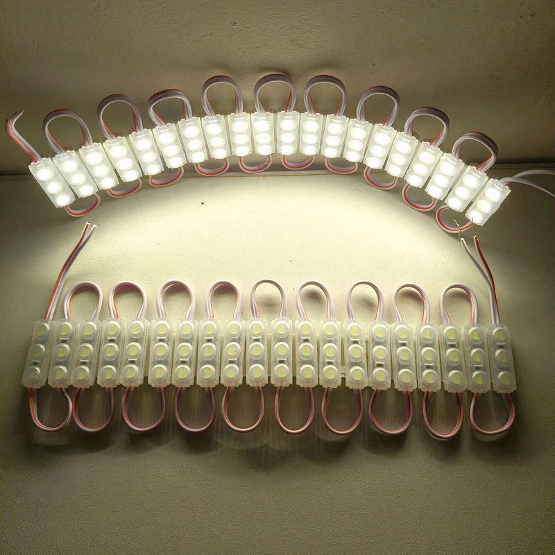 200 pz DC12V 2835 3LED Modulo Iniezione Esterna Impermeabile IP67 Luce di Striscia per Negozio Cartello Pubblicità Segno Lettera Decor