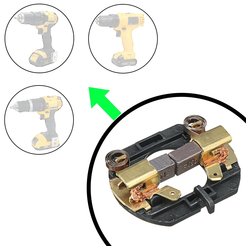 Imagem -03 - Escova de Carbono Titular Escovas para Dewalt Dcd730 Dcd735 Dcd735c2 Dcd730c2 Dch243 Dcd780c2 Dch143 Dch363 Furadeira Elétrica sem Fio