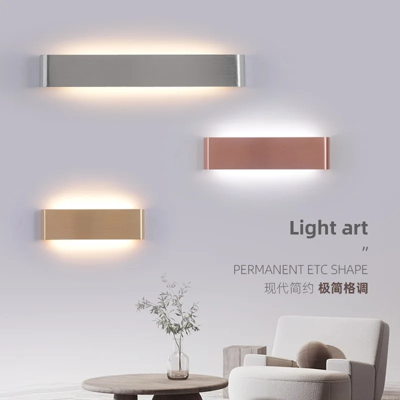

Современный светодиодный настенный светильник для прикроватной тумбочки, гостиной, лестницы, прохода, ванной комнаты, украшения для дома, настенное бра, светильник для внутреннего освещения, блеск