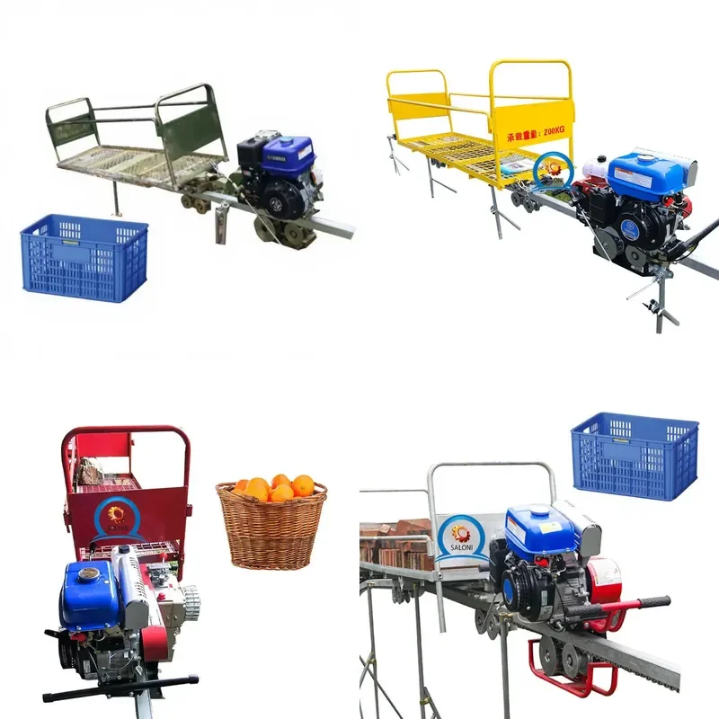 Self-propelled Orchard Steep Slope Monorail Railway Transporter for Fruit Farm Hillside Cargo Carrier Rail Transit System
