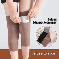 Rodilleras cálidas de invierno para mujeres, hombres y personas mayores, rodillera para artritis de piernas frías, soporte para rodilla, Protector de rodilla para correr, 1 par