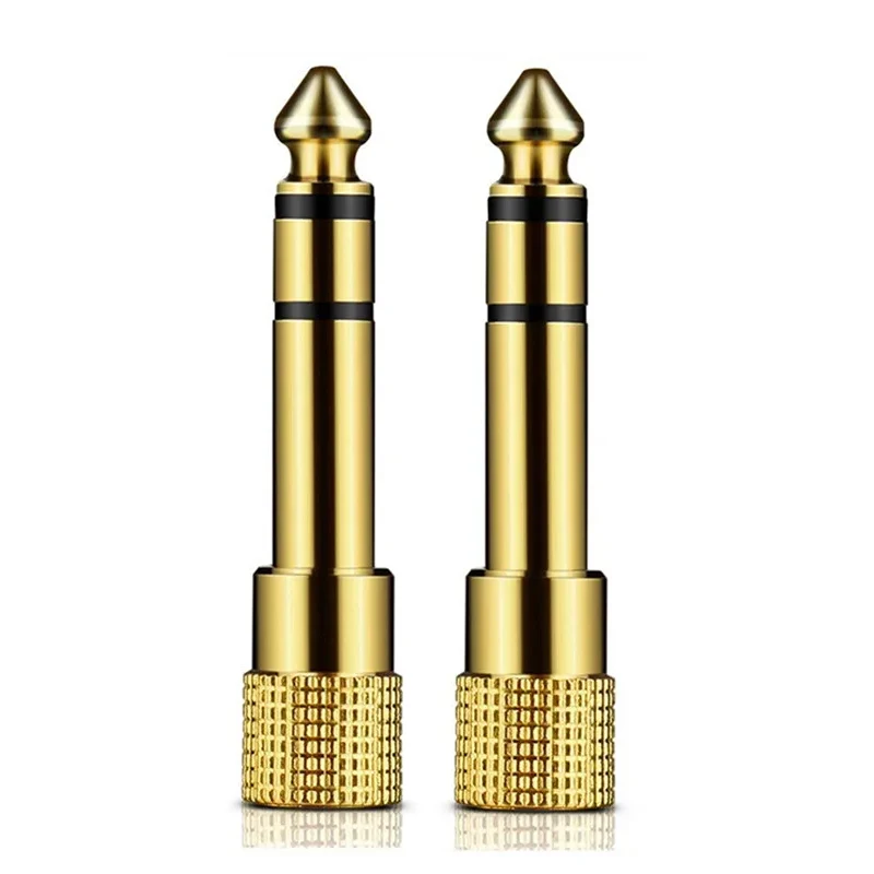 Liulz Jack 6.5 6.35mm Stekker naar 3.5mm Vrouwelijke Connector Gold Plating Hoofdtelefoon Microfoon AUX Audio Plug