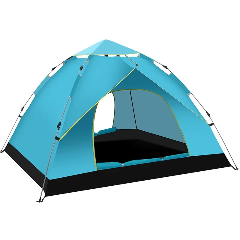 Factory Wholesale Oem Family Travel Portable Waterproof 2-4 Person Hiking Tent Automatic Pop up Instant Outdoor Camping Tent