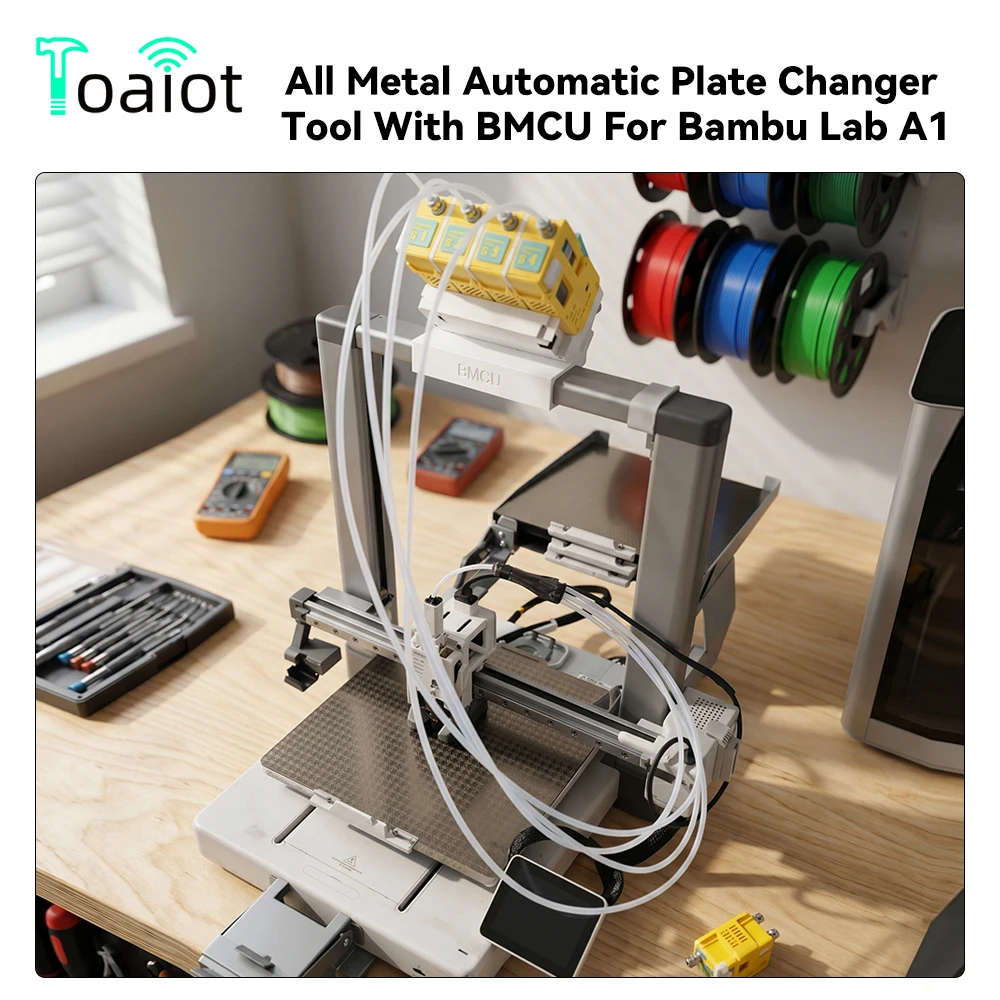 

For Bambu Lab A1 All Metal Automatic Plate Changer Tool With BMCU AMS Automatically Replace The Steel Plate For 3D Printer Parts