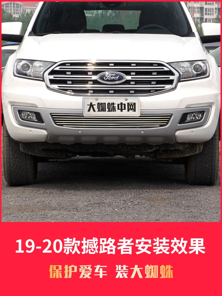 Car Accessories For Ford Everest 2019 2020 High quality Metal Front Grille Around Trim Racing Grills Trim Car styling