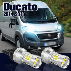 Daytime Running Light 2pcs LED Bulb Lamp DRL For Fiat Ducato Accessories 2014 2015 2016 2017 2018