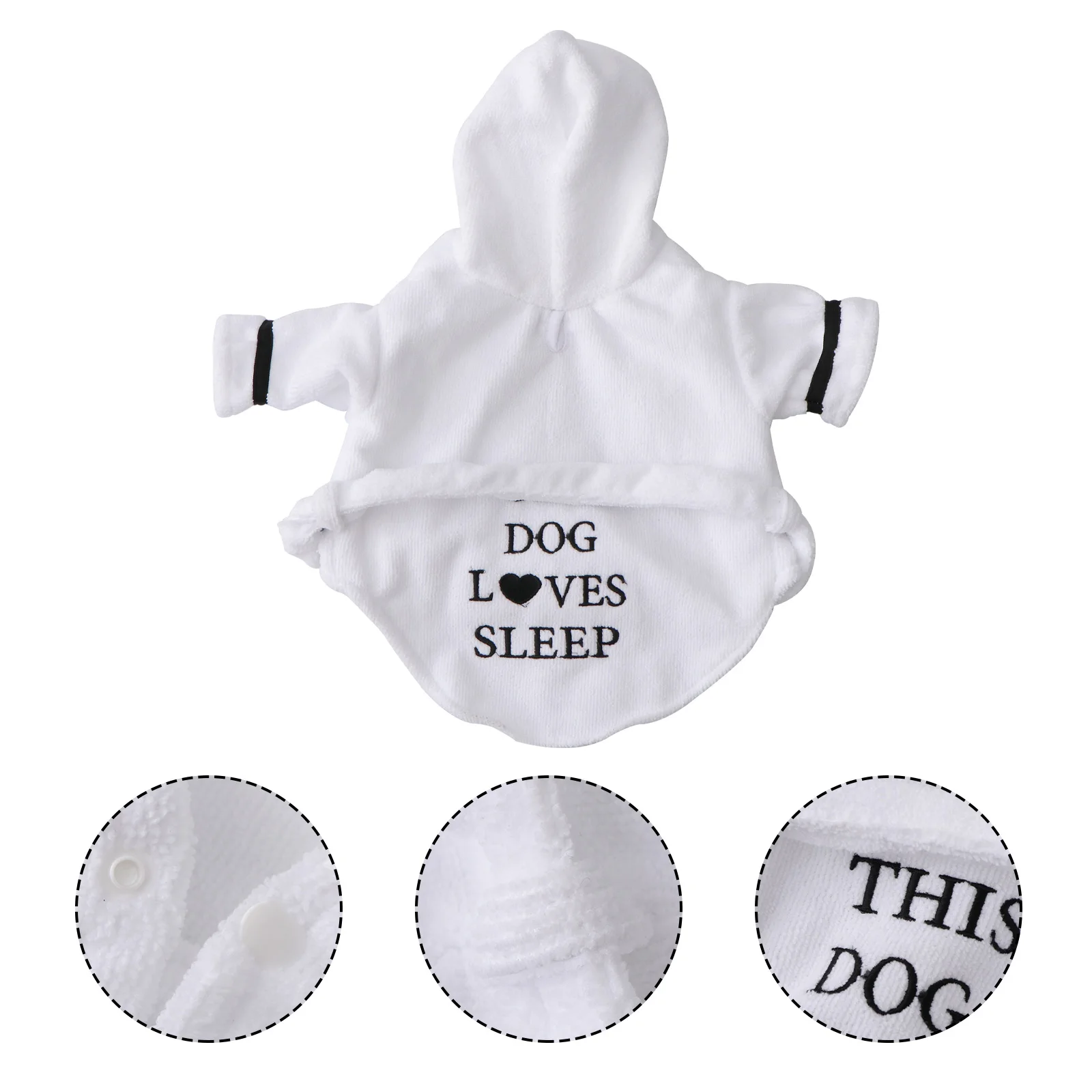 

Pet Bathrobe Dog Pajamas Super Soft Cotton Adjustable Belt Keeps House Car Clean Puppy Bath Towel Reusable Warm Protection After