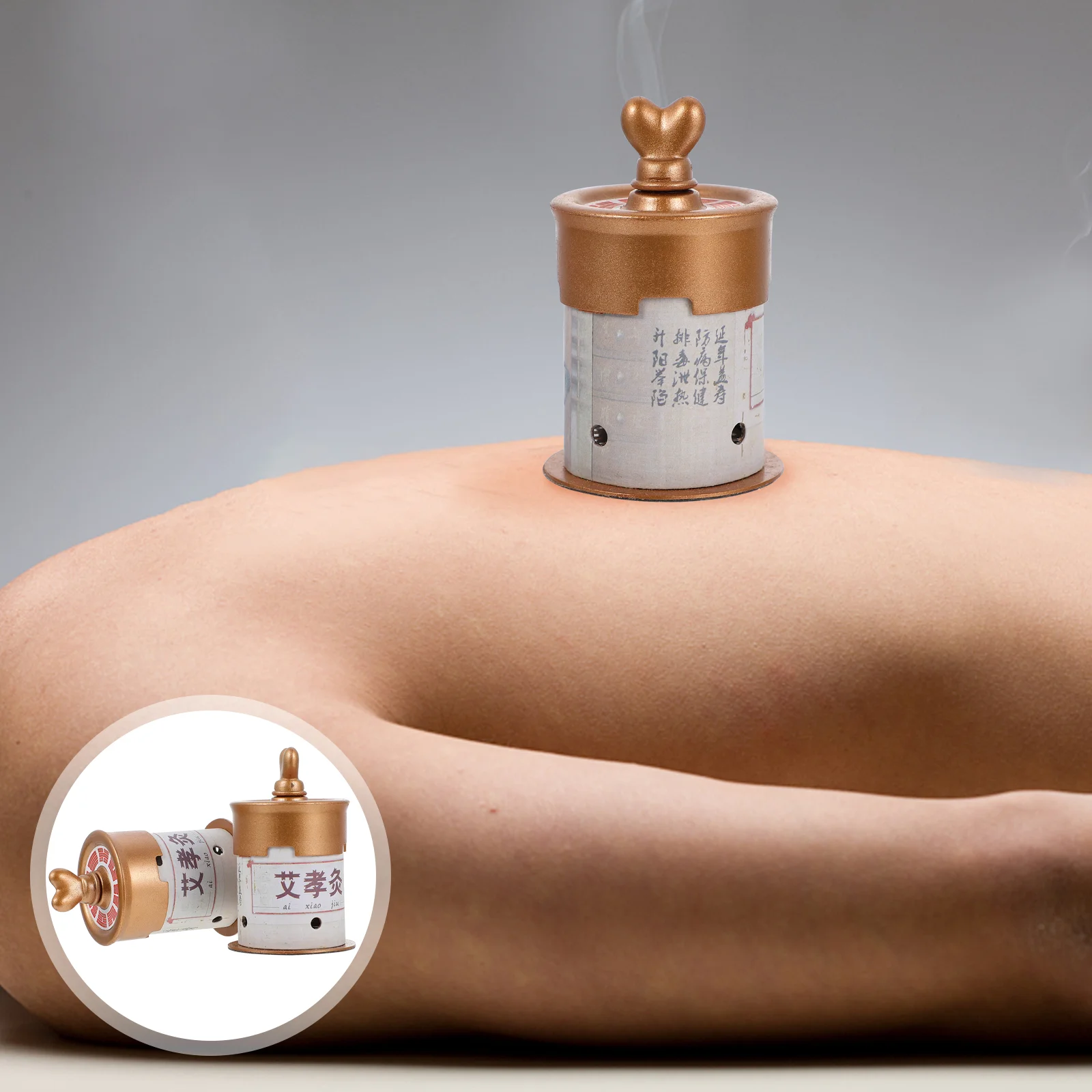 

Moxibustion Box Body Moxa Cone Burner Holder Sticks Can Solid Device Burning Tool Household Therapy Sticker