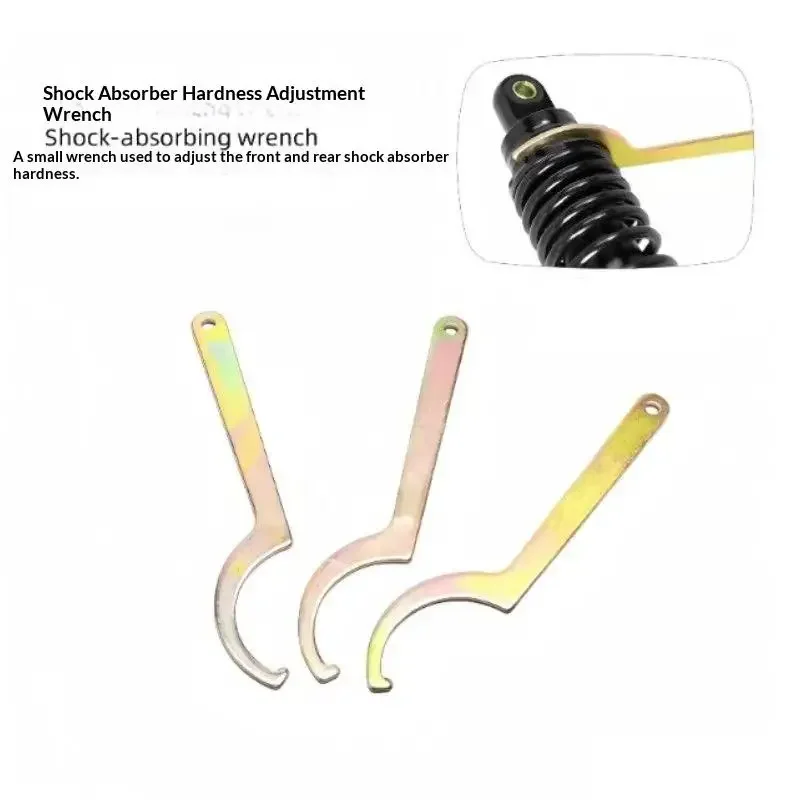 1Pcs Spring Adjuster Wrench Metal Shock Absorber Suspension Tools Motorcycle Repair Hand Tool Hook For Spring Adjuster