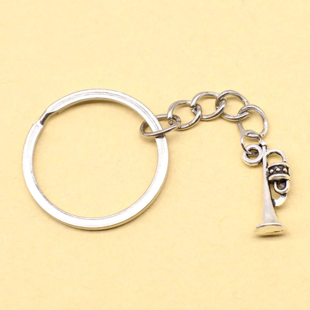 1 Piece 10x20mm Saxophone Metal Keyring Newborn Gift