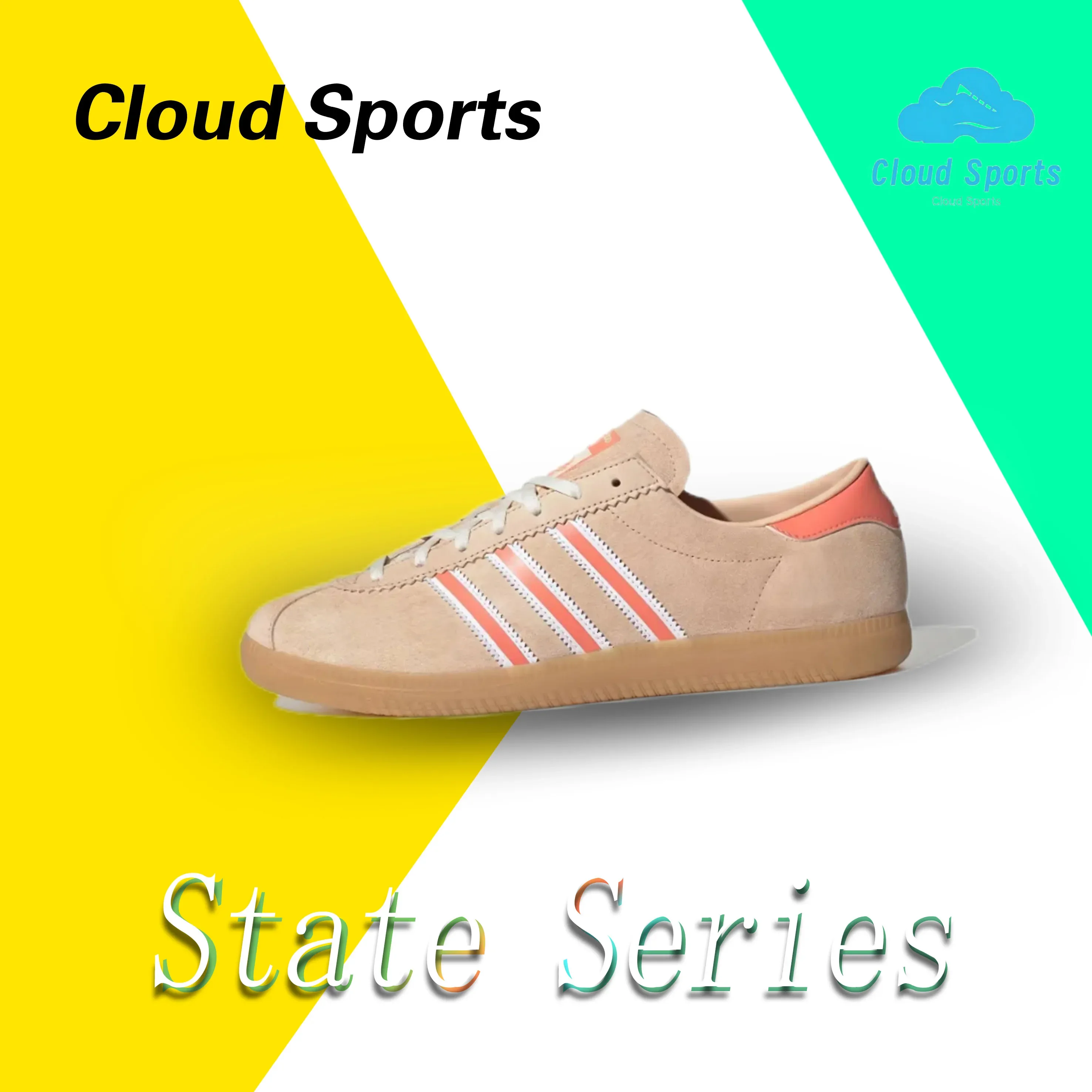 Adidas original State Series sneaker pria dan wanita, sepatu kasual musim dingin ringan dan nyaman Retro klasik Pink