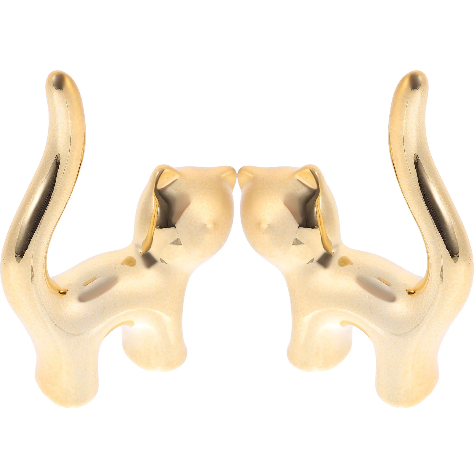 

1Set Lovely Cat Shaped Ring Holder Set Elegant Jewelry Stand for Necklace Bracelets Earrings Display Bedroom Dresser Decor