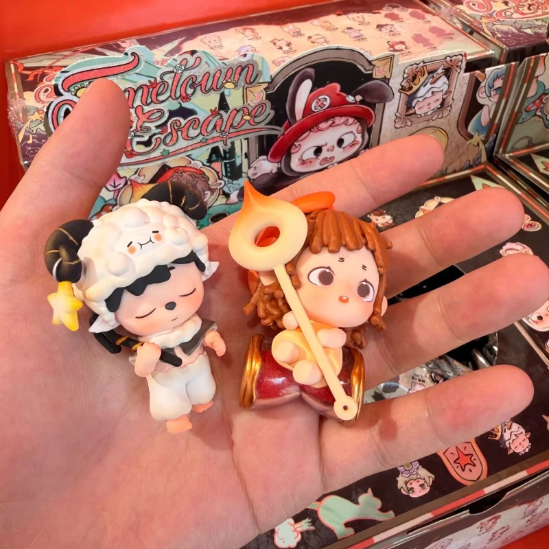 جديد Heyone MINI Lost Time Town Series صندوق أعمى صغير Ozai MIMI OONA Joy FAYA FURFUR عمل أرقام تحصيل نموذج دمية الهدايا